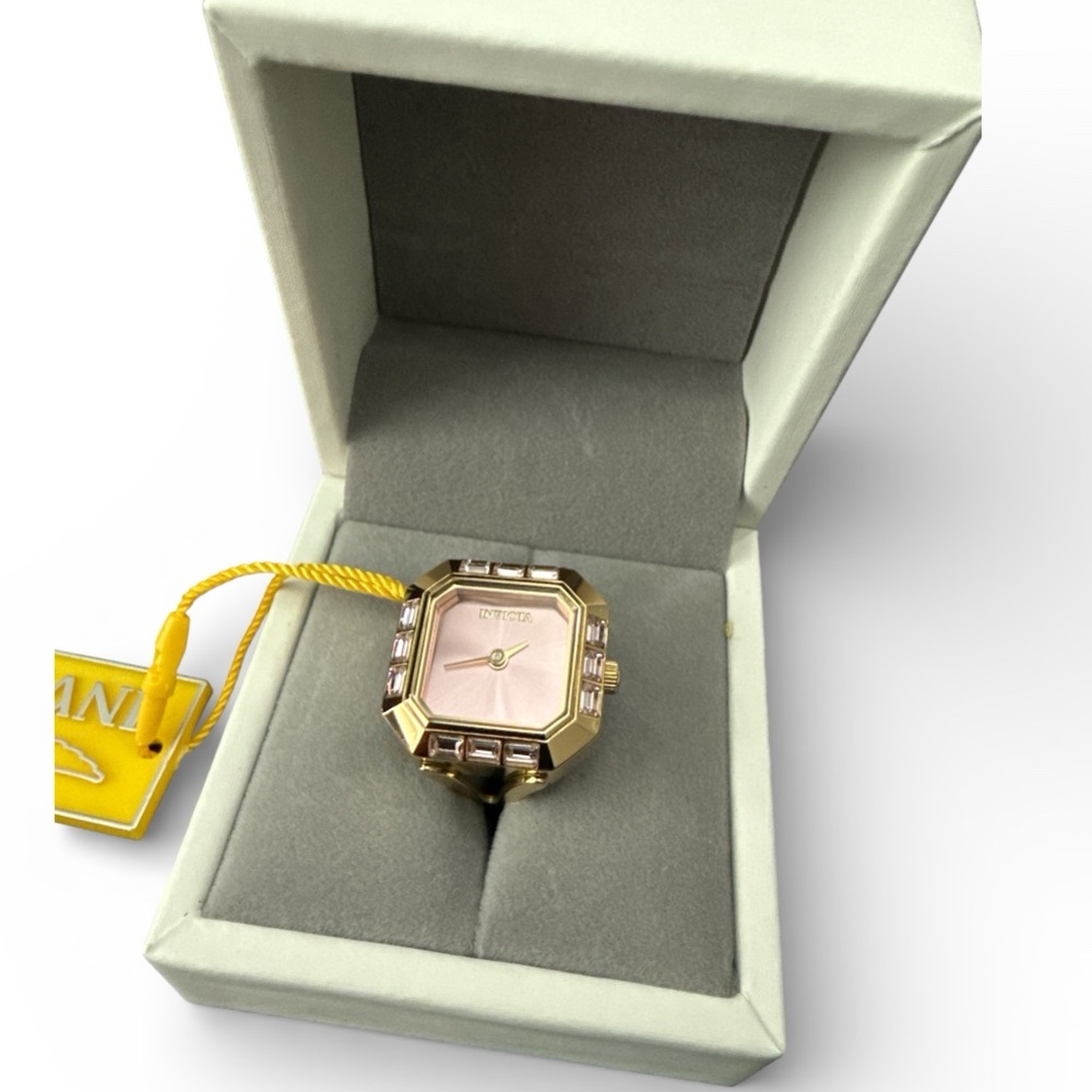 Invicta Mini Angel Women's Ring Watch - 21.5mm, Gold (49586)